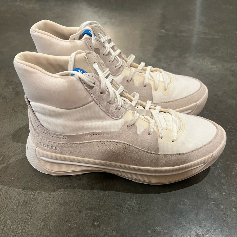 Sorel Beige High-Top Sneakers